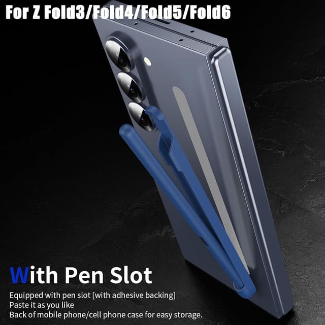 Detalle de Sostituzione S Pen per Galaxy Z Fold 6 (Fold5/Fold4/Fold3) con slot Blu – Stilo Fold Edition