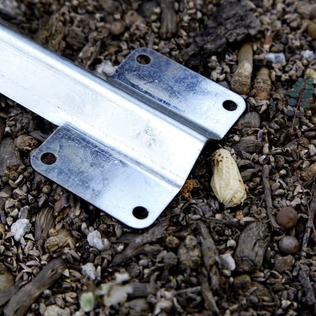 Detalle de Aleto 10 Pack 13.8-inch Railway Sleepers Brackets & Sleeper Stakes (Galvanised Steel)