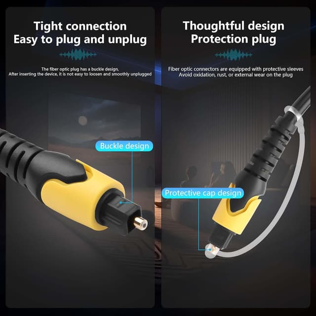 Detalle de CERRXIAN Digital Coaxial/Optical SPDIF to 3.5mm AUX audio conversion cable (with USB power)