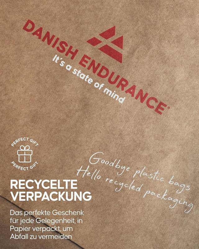 Detalle de DANISH ENDURANCE Medizinische Kompressionsstrümpfe aus Bio-Baumwolle (14–18 mmHg) – Stützstrümpfe für Flug, Schwangerschaft & Sport