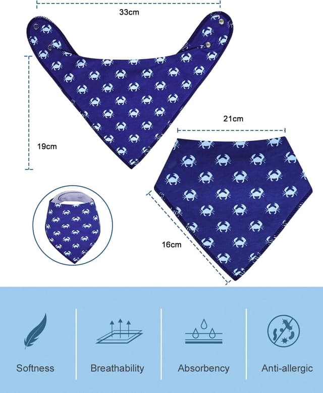 Detalle 2 de Baby Lätzchen FLYISH DIRECT 8er-Pack