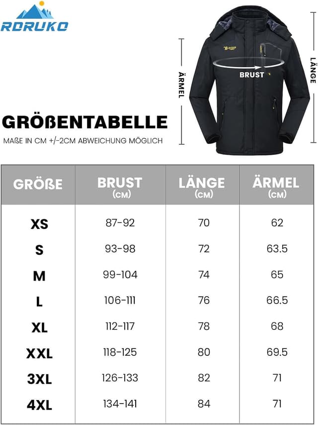 Thumbnail 6 de Rdruko Skijacke Herren Wasserdicht