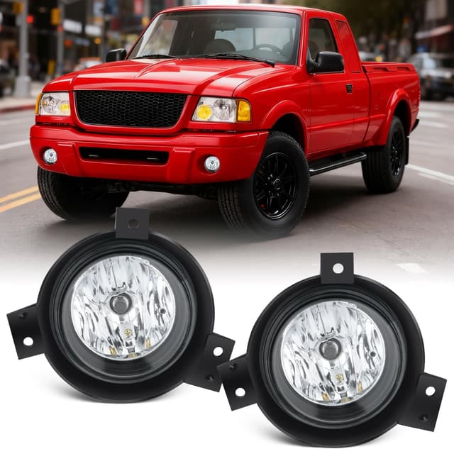 Detalle de Nilight Fog Lights Assembly for 2001-2003 Ford Ranger (w/ H10 12V 42W bulbs, clear lens)