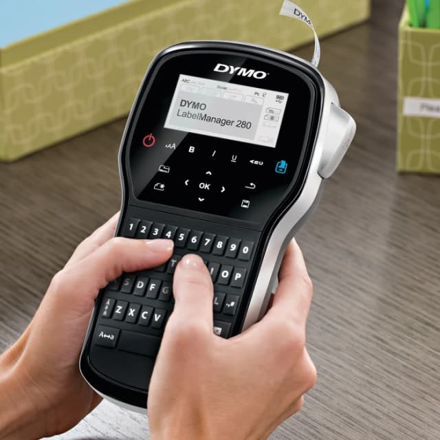 Detalle de Dymo LabelManager 280 Case Kit QWERTZ – Etikettendrucker-Set mit LCD-Display