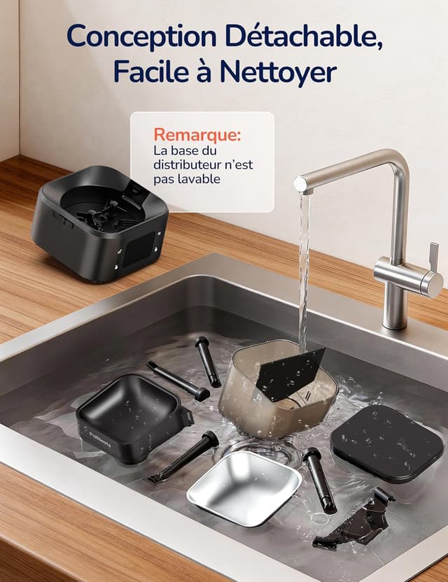 Detalle 2 de Distributeur de croquettes connecté 4L