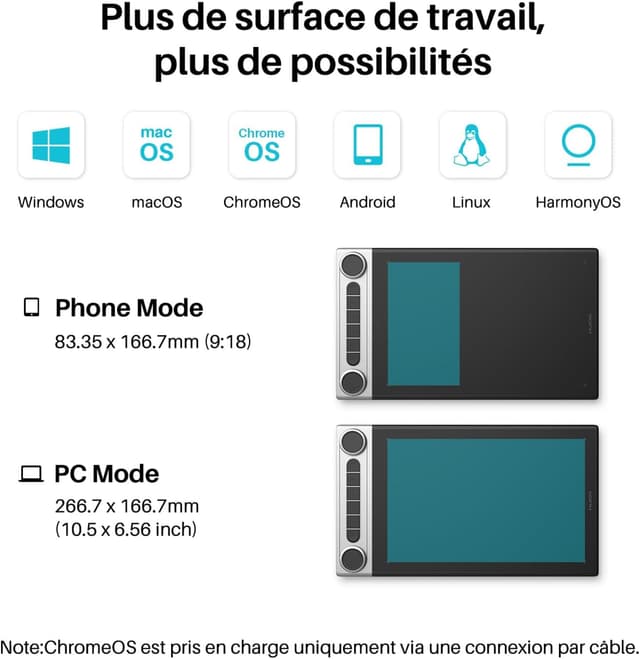 Thumbnail 6 de HUION Inspiroy Dial 2 : tablette graphique Bluetooth 5.0 compacte avec double roulette