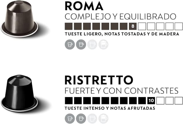 Detalle de Nespresso Original Café ☕️ Pack 200 Cápsulas Variadas