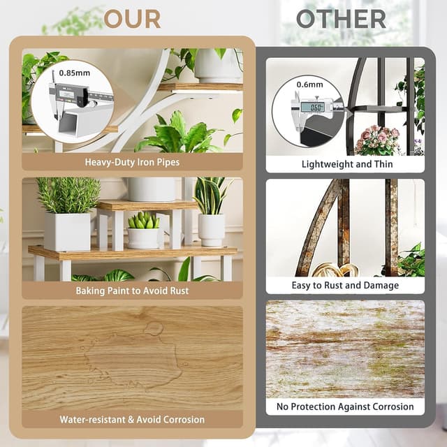 Thumbnail 4 de BACEKOLL 8-Tier Plant Stand with Grow Lights