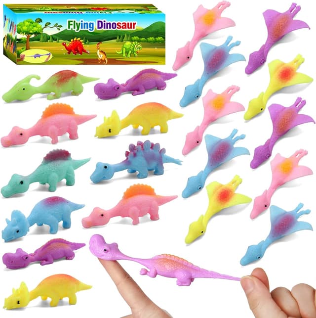 Imagen de Slingshot Dinosaur Finger Toys 20-Pack en OfertitasTOP