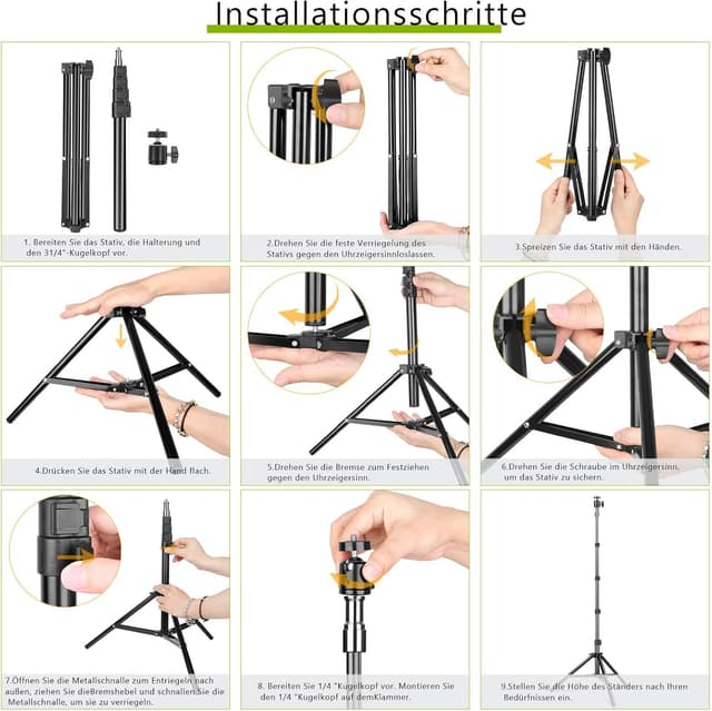 Thumbnail 5 de KIBTOY Aluminium 1.5 m Light Stand 3.6 kg