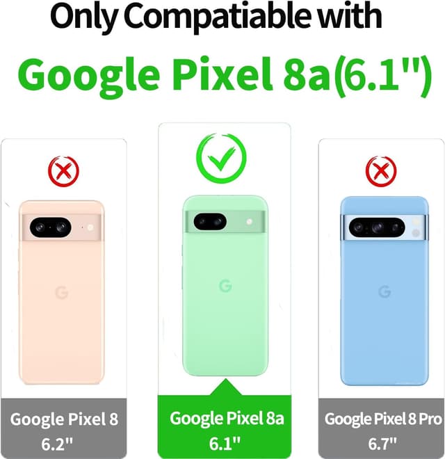 Detalle 2 de Pixel 8a phone case with screen protection