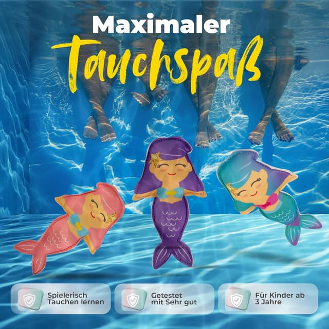Detalle de Tauchtiere für Kinder von KIDVERSE – Neopren-Tauchspielzeug für Pool, See & Meer