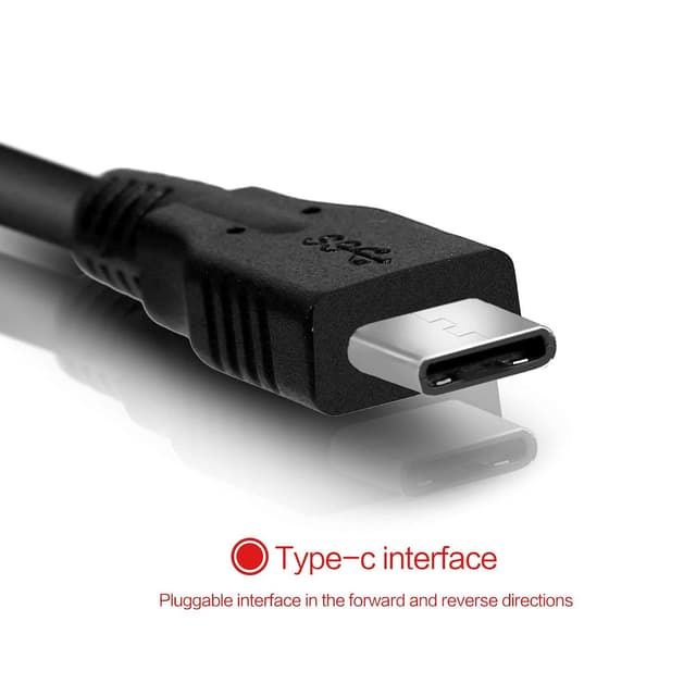 Detalle 2 de Switch USB Charger Cable (Fast Charging) – Classic Black 4.9ft Tangle-Free USB-A to USB-C