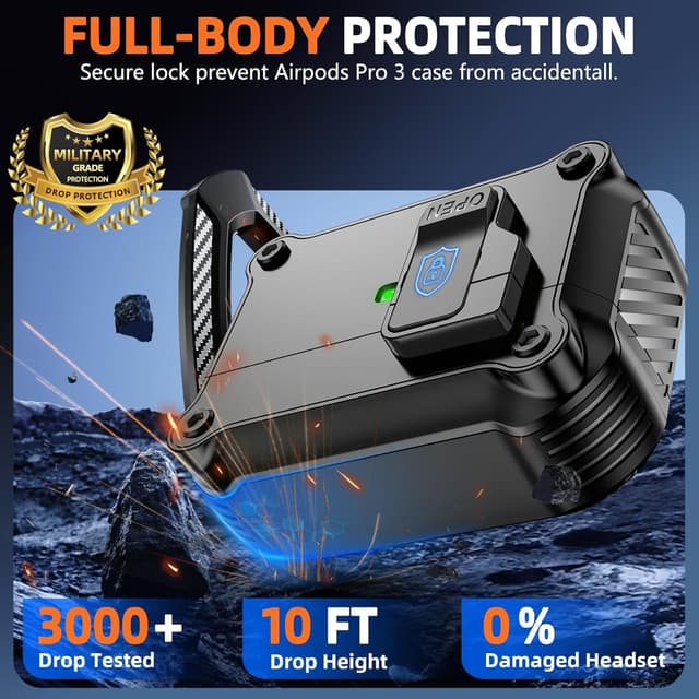 Detalle 2 de Pohgelan AirPods Pro 3 Case Magnetic Lock