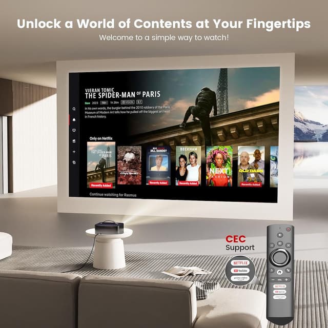 Detalle 2 de ONOAYO Smart Beamer 4K 1500 ANSI Heimkinoprojektor