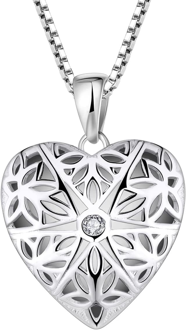 Thumbnail 6 de FJ Foto Medaillon Kette Damen aus 925 Sterling Silber – personalisierbarer Memory-Medaillon-Anhänger