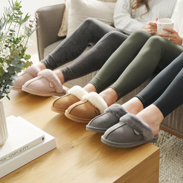 Thumbnail 6 de Fireside Sydney Shearling Scuff Slipper 100% Shearling