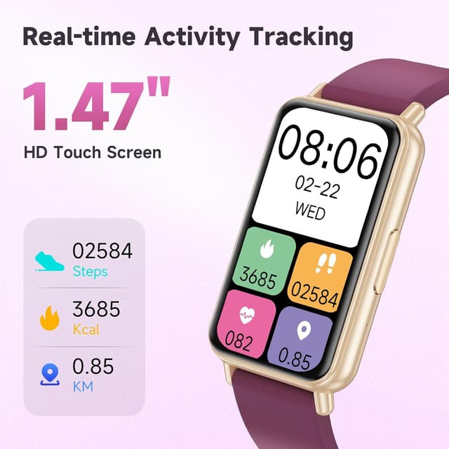Thumbnail 1 de BingoFit Fitness Tracker 1.47" HD touchscreen