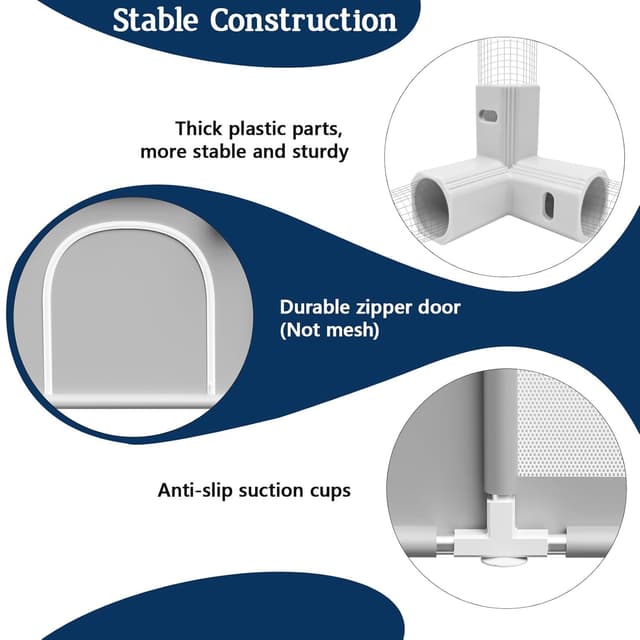 Thumbnail 5 de Baby Playpen 50x50 Inch with Mat 🚼