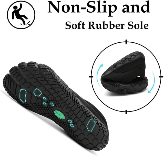 Detalle 2 de SAGUARO Unisex Barfußschuhe mit breiter Zehenbox & Zero-Drop Sohle