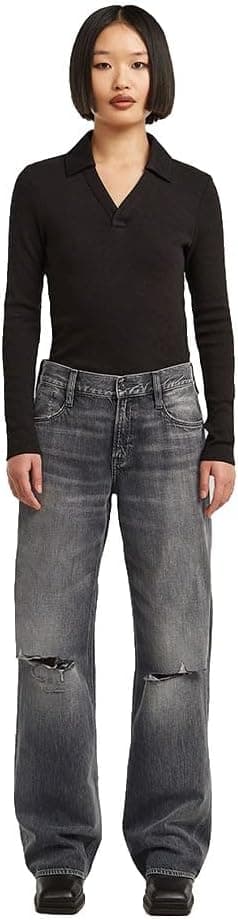 Detalle 2 de G-Star Damen Judee Loose Low Waist Jeans mit Hosenschlitz und Nieten an den Taschen