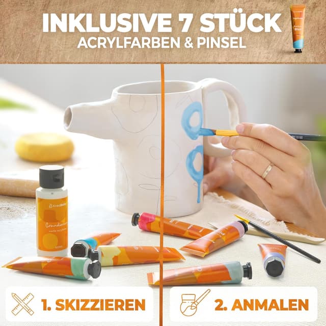 Thumbnail 3 de KreaBella Töpferset DIY 1 Set 🎨