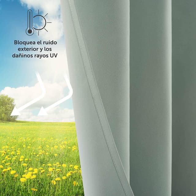 Thumbnail 1 de Blumtal Cortinas Opacas 2 Piezas 225x140cm 🏠