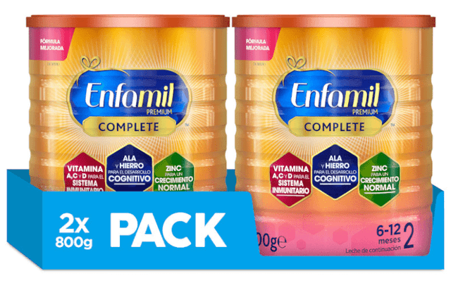 Detalle de Enfamil 2 Premium Complete 2x800 gr