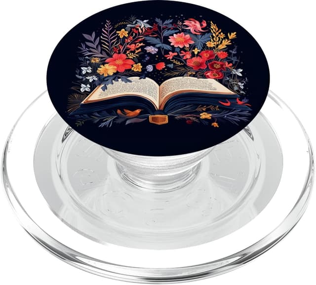 Detalle de Bookworm Fleurs Avid Reader PopGrip MagSafe