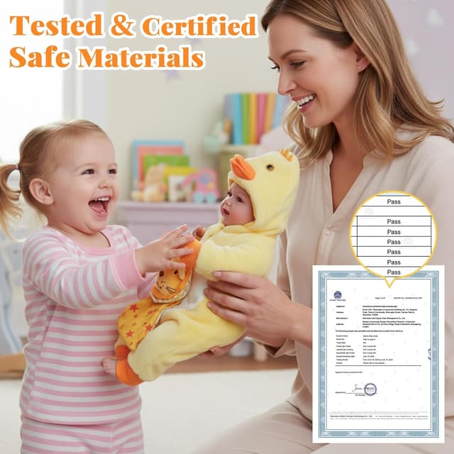 Detalle 2 de BABESIDE 15" Lightweight Baby Doll set for toddlers