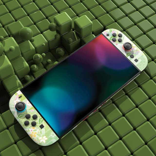 Detalle de playvital Full Set Protective Skins for Nintendo Switch 2 (Wishing Shrine) with dock & grip vinyl wrap