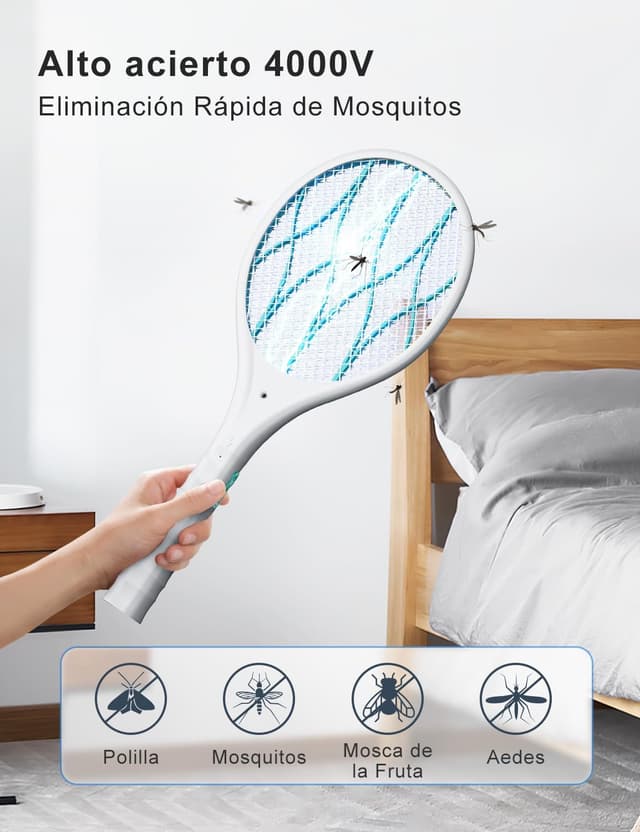 Detalle 2 de AROEVE Raqueta Mosquitos 4000V