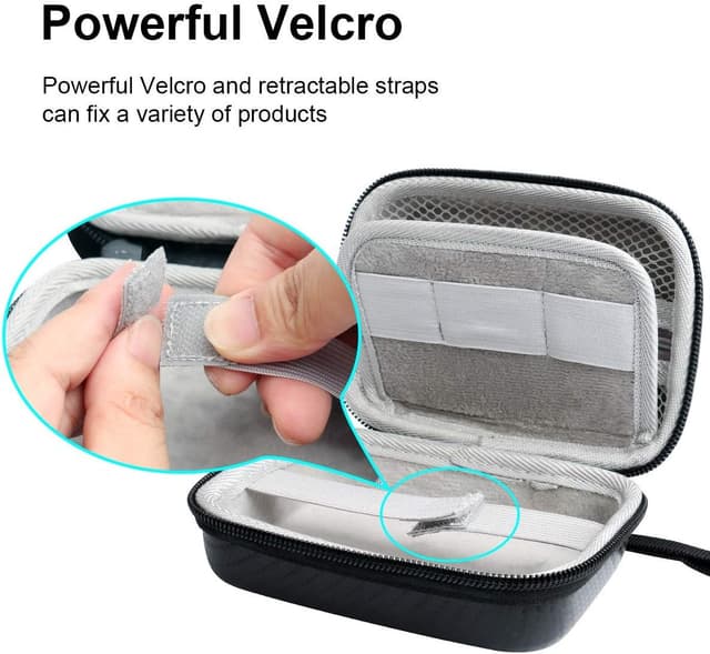 Detalle 2 de Jiusion hard travel storage carrying case for Carson MicroBrite Plus and MicroFlip microscopes