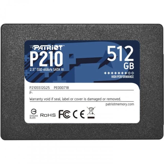 Detalle de Patriot P210 SSD 512 GB SATA 3