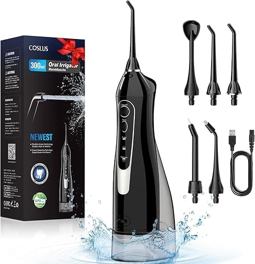 Imagen de COSLUS Irrigador Bucal Portátil Flosser 🌊 Limpieza Efectiva en Viaje en OfertitasTOP