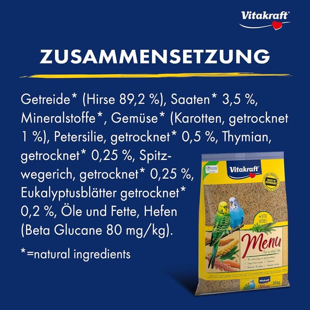 Thumbnail 4 de Vitakraft Menu 10 kg nourriture perruches 🐦
