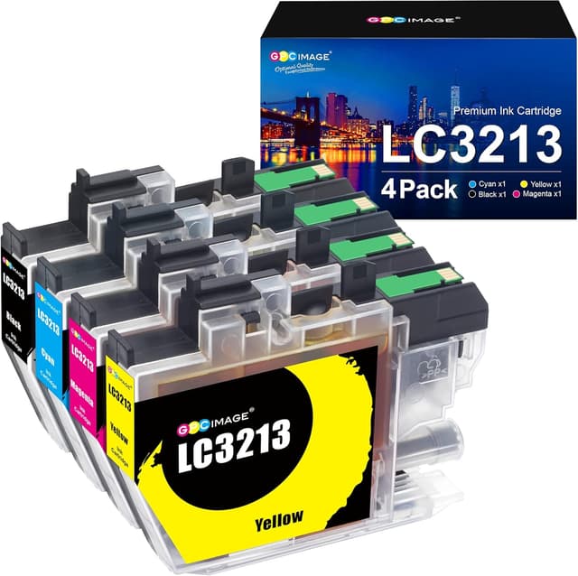 Detalle de GPC Image LC3213 ink cartridges (compatible set for Brother) – BK/C/M/Y, 4 pack