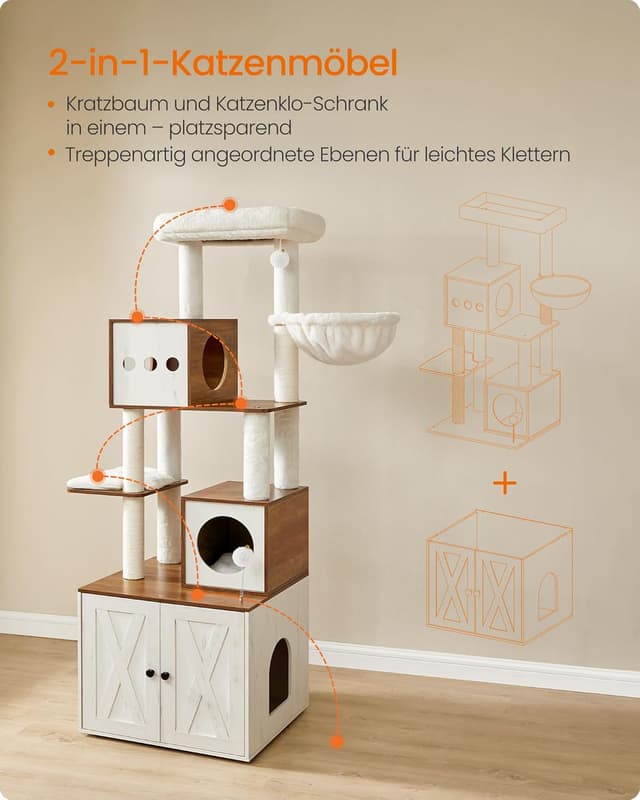 Thumbnail 3 de Feandrea Kratzbaum PCT116K03 Katzenkratzbaum 178 cm