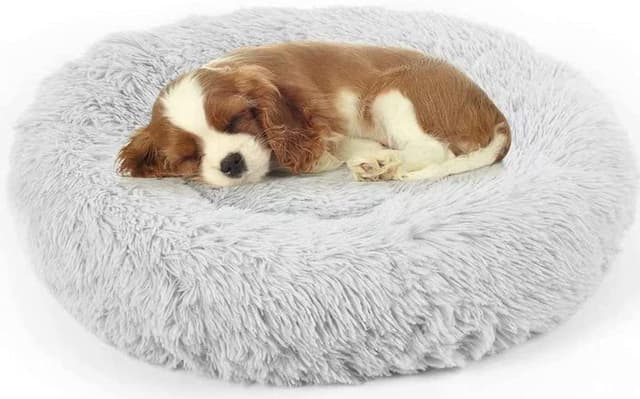 Detalle de Plush Donut Dog Bed 60cm grey