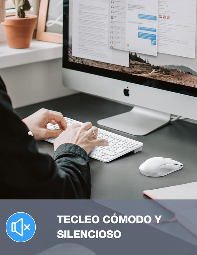 Thumbnail 3 de TECKNET Mini teclado y ratón 2,4 GHz 15 m