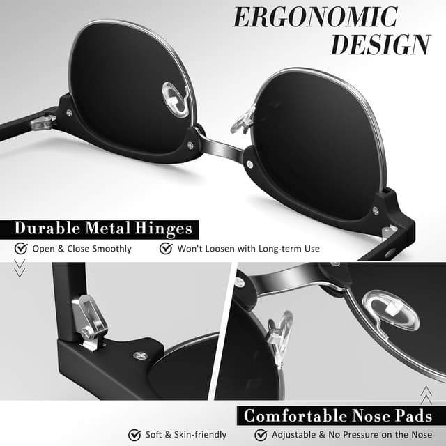 Thumbnail 3 de LINVO Polarisiert Sonnenbrille Halbrahmen