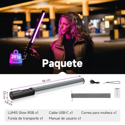 Thumbnail 7 de Rollei Lumis Glow lampada LED RGB 256 colori per fotografia