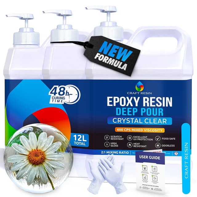 Imagen de Craft Resin 12L Deep Pour Epoxy Kit en OfertitasTOP