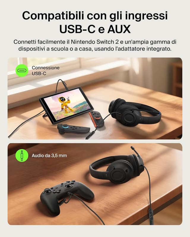 Detalle 2 de Belkin Gaming Inspire Cuffie USB-C
