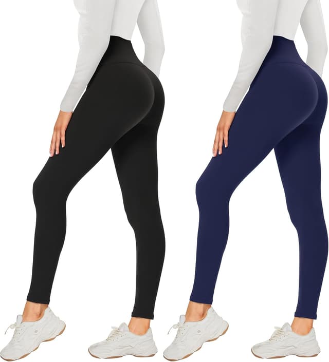 Detalle 2 de AMIYOYO 2er Pack Leggings High Waist