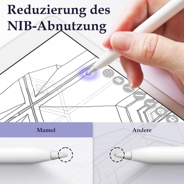 Detalle 2 de 2er Set matte Papier-Folie für iPad Air 3 (2019) 10,5 Zoll & iPad Pro 10,5 (2017) – Screen Protector zum Zeichnen