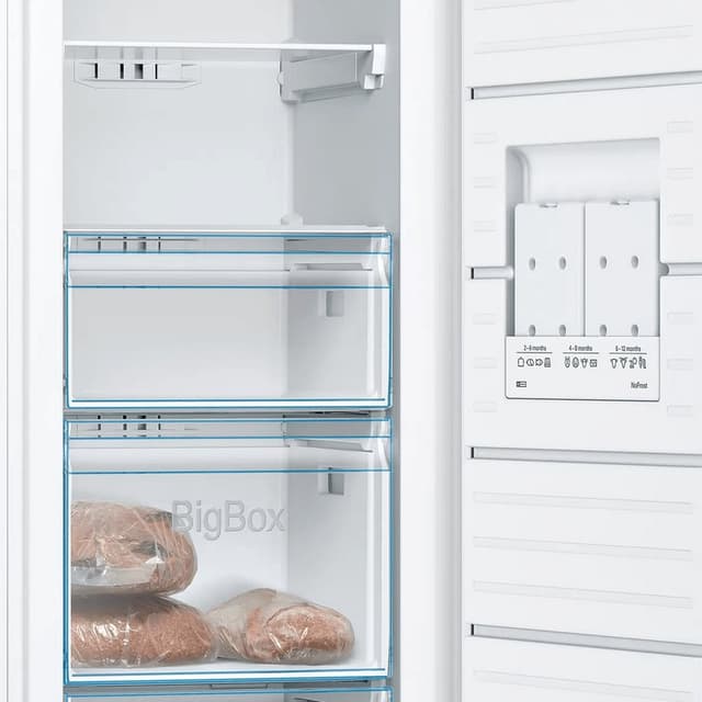 Detalle 2 de Bosch GSN33VWEP congelador vertical blanco No Frost con control electrónico