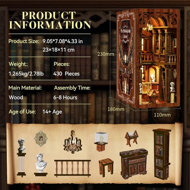 Thumbnail 1 de LUMYCE DIY Book Nook Kit Casas Miniatura