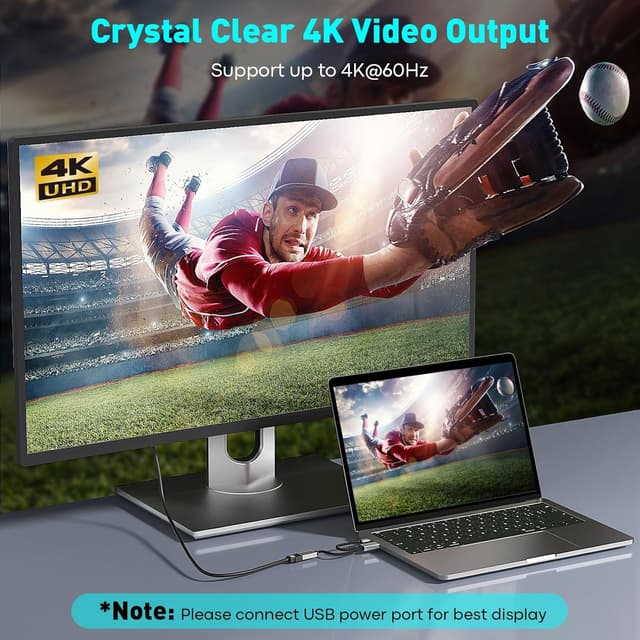 Thumbnail 1 de UANTIN HDMI to DisplayPort Adapter 4K60 Hz