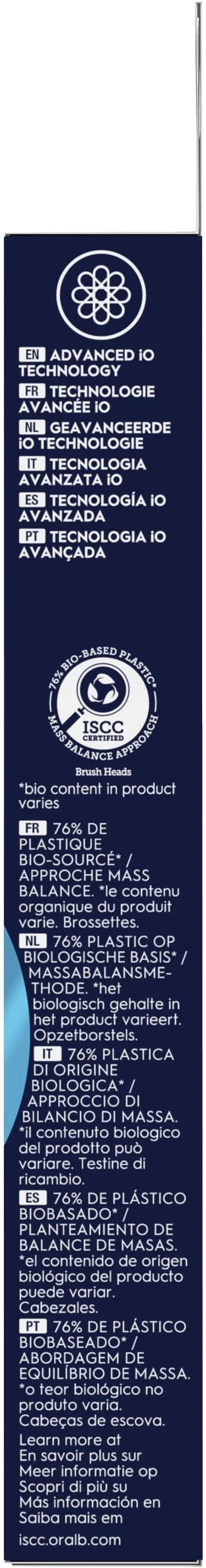 Detalle de Oral-B iO Ultimate Clean Weiß Aufsteckbürsten (6 Stück)